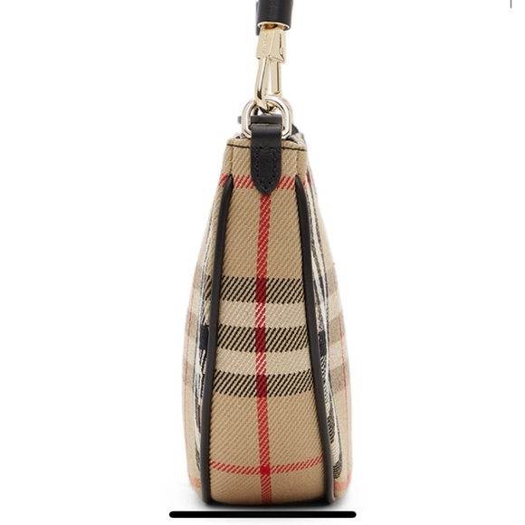 Burberry Beige Check Olympia Pouch - Picture 4 of 5